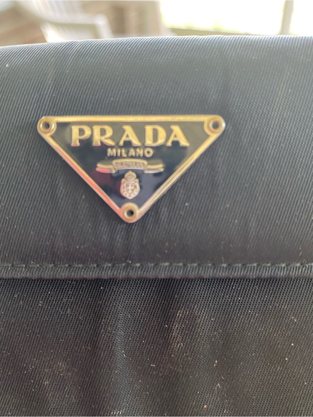 AUTHENTIC Prada Dark Brown Nylon Messenger Bag with Adjustable Strap with COA - Picture 12 of 12